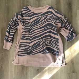 Aerie Animal Print Crew Neck Sweatshirt